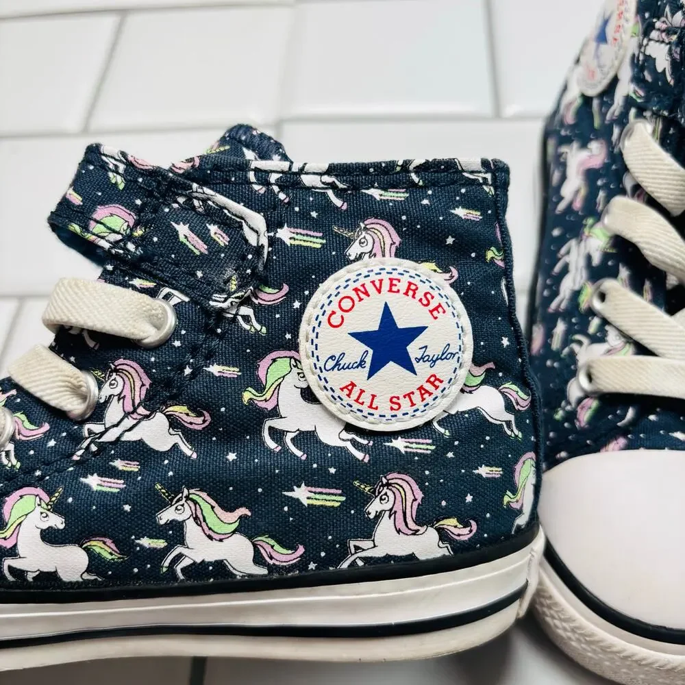 Converse Chuck Taylor AS Unicorns Hook And Loop Toddler Shoes Navy-Black 766203c
